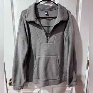 Old Navy Grey Half Zip Sweater- XS